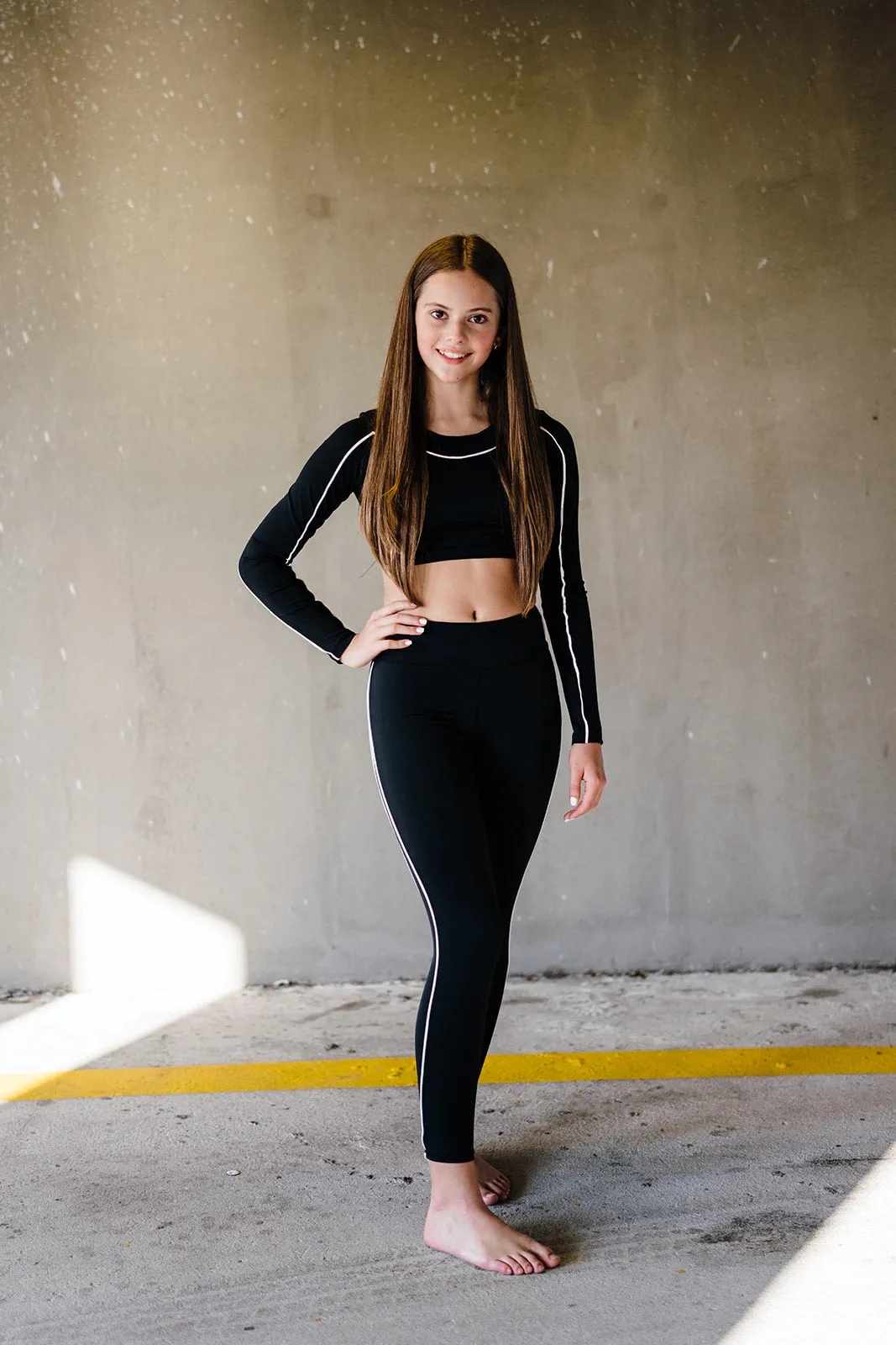 Youth Black Stella Leggings