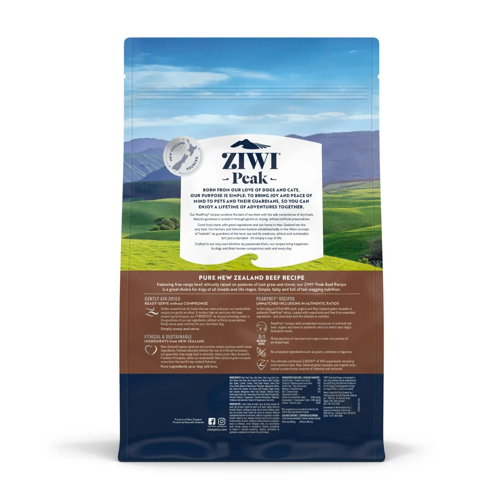 ZiwiPeak Daily-Dog Beef Cuisine Air-Dried Dog Food